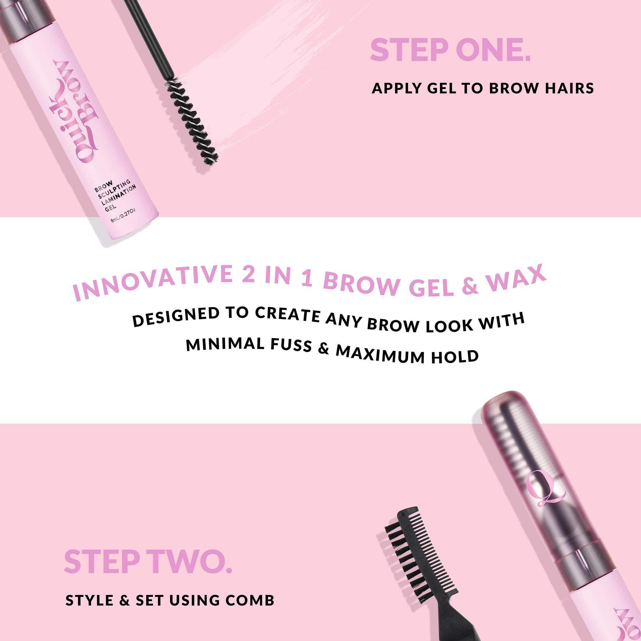 2 in 1 Brow Sculpting Lamination Gel - - Quick Flick