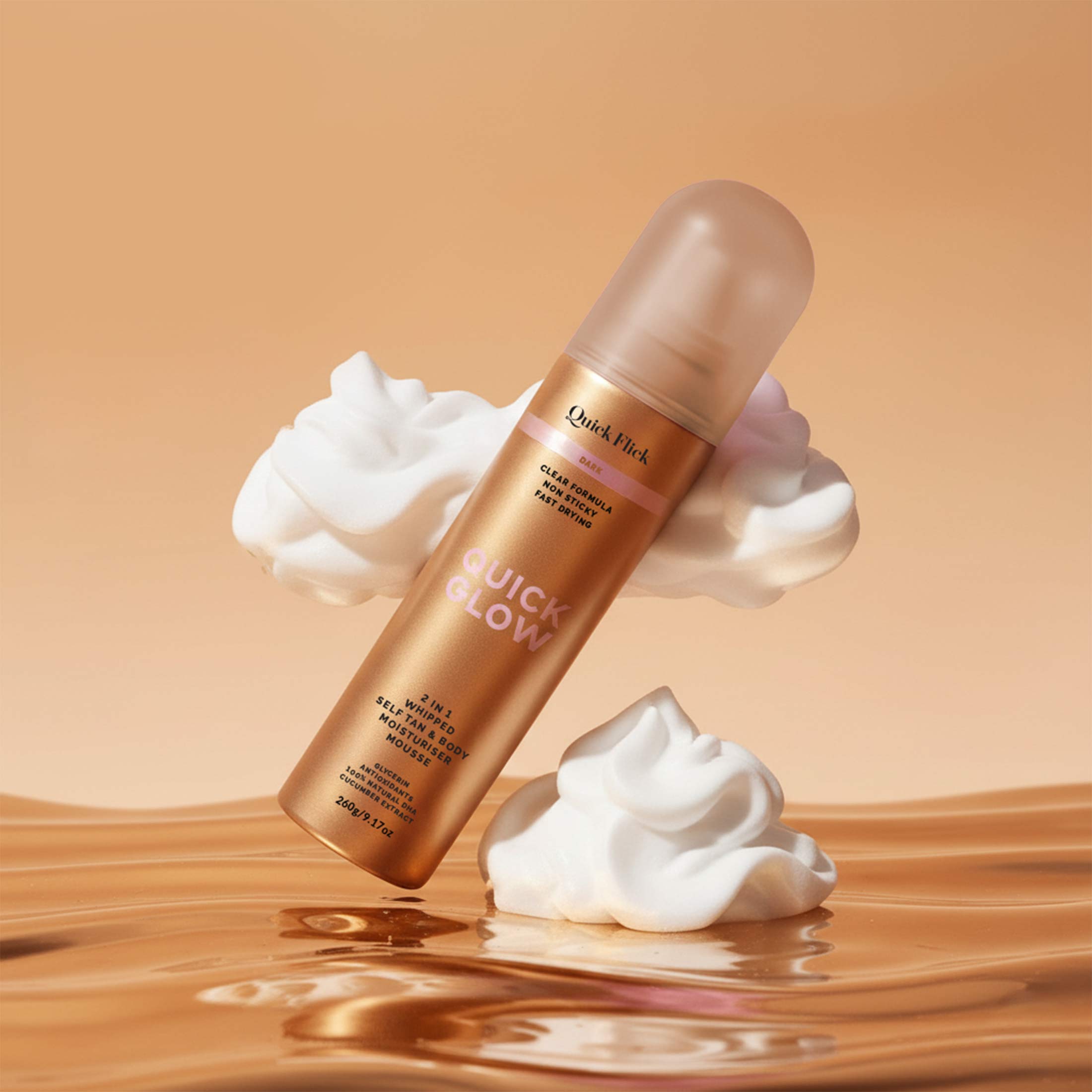 Dark Whipped Tan & Body Moisturiser Mousse