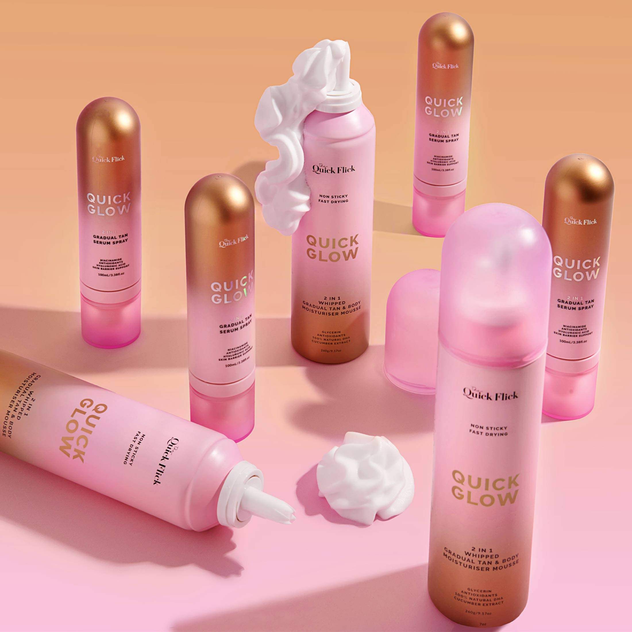 Whipped Gradual Tan Body Moisturiser Mousse - - Quick Flick