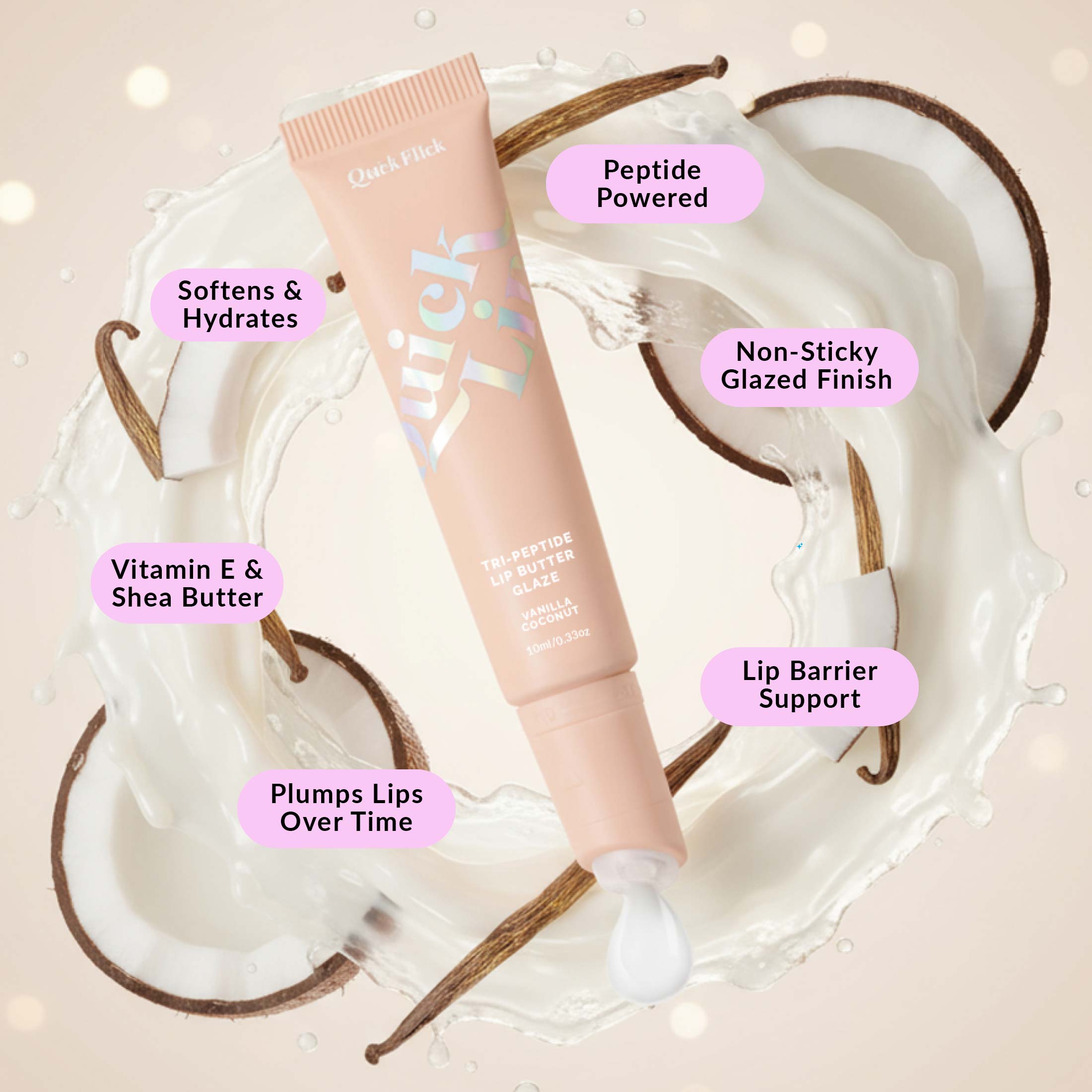 Tri-Peptide Lip Butter Glaze - Clear