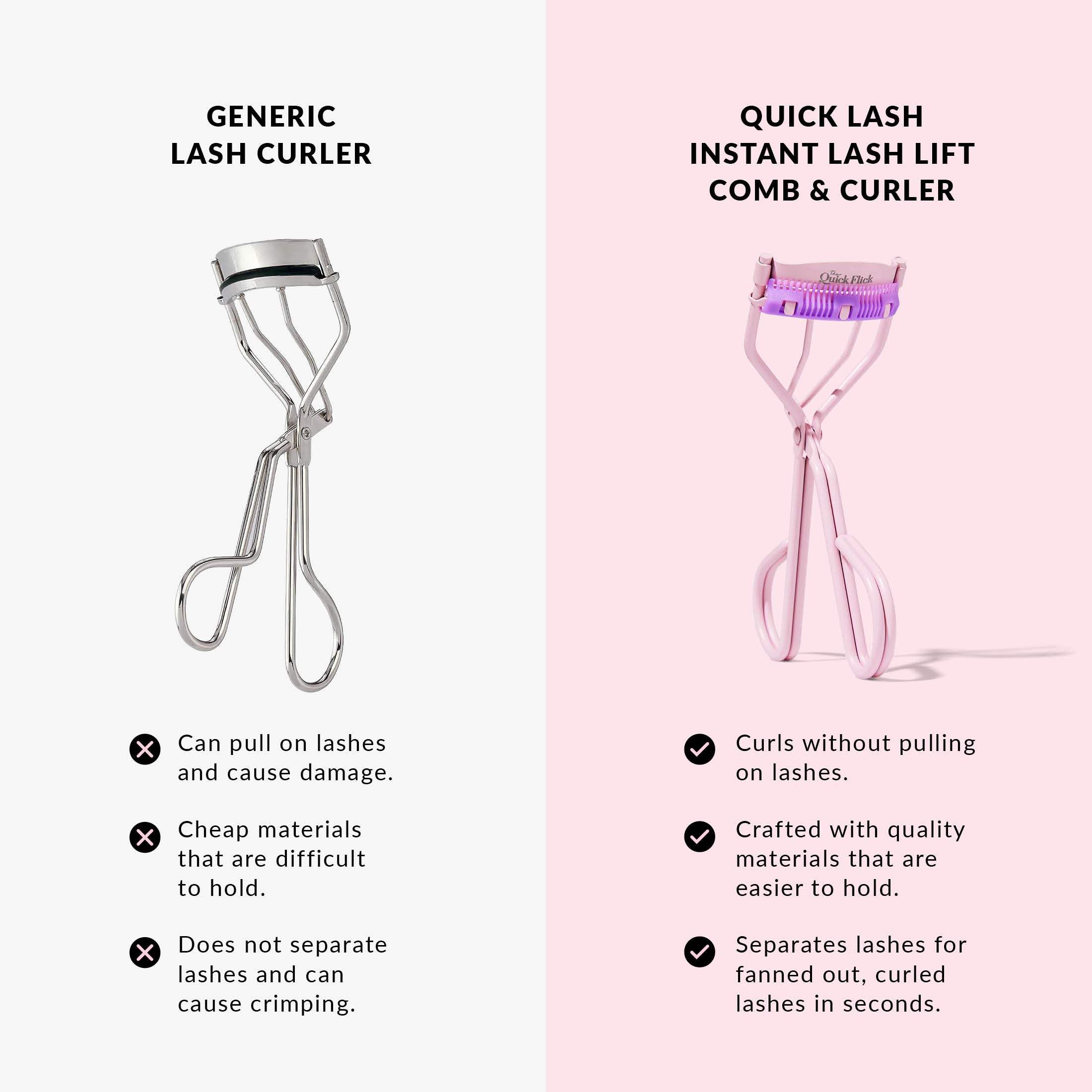 Instant Lash Lift Comb & Curler - Eyelash Curlers - Quick Flick