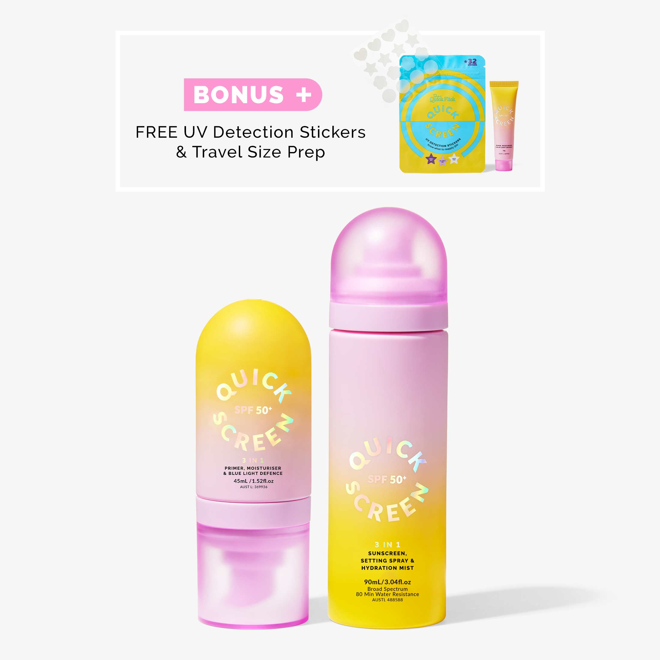 SPF 50+ Prep & Set Bundle