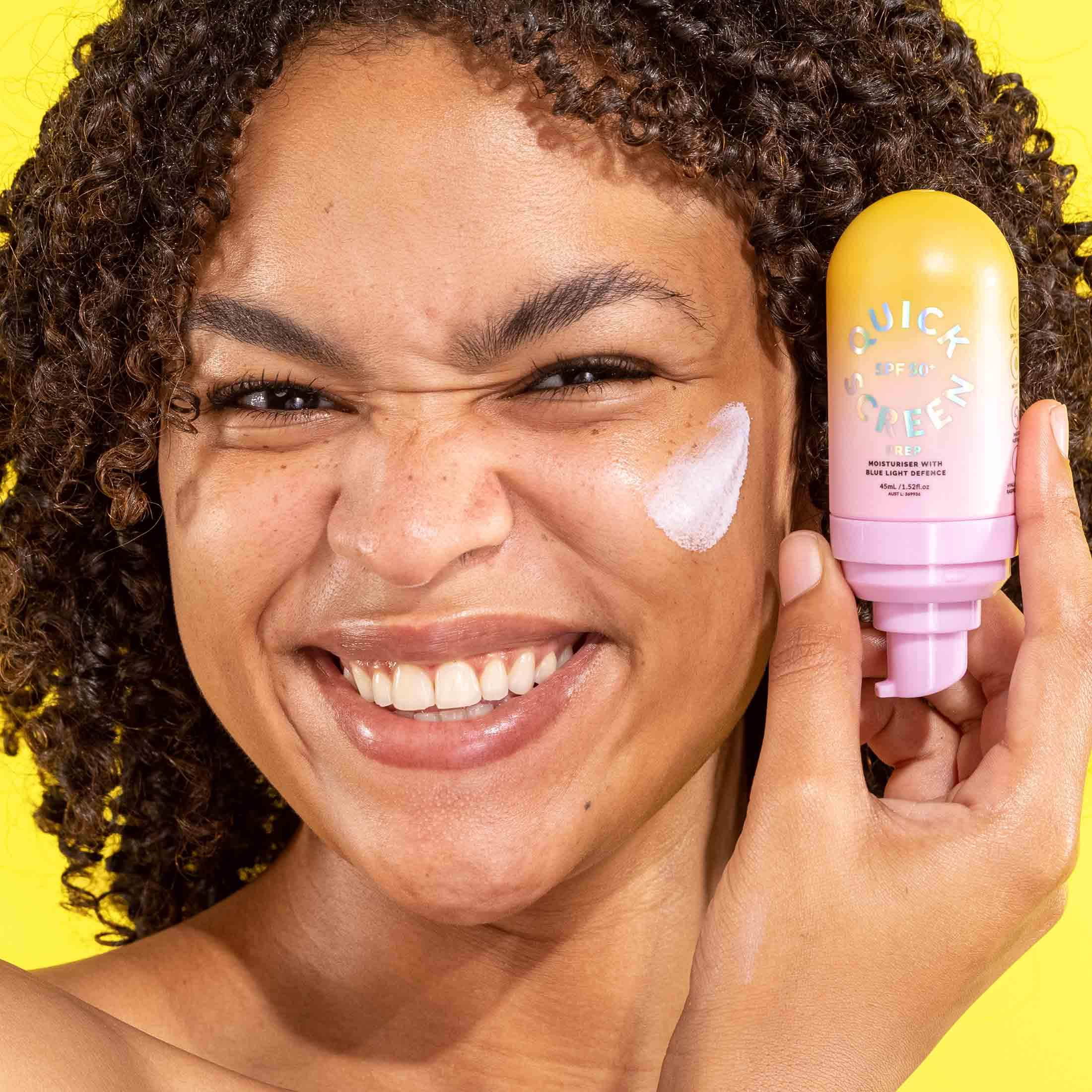 SPF 50+ Prep Moisturiser with Blue Light Defence - - Quick Flick