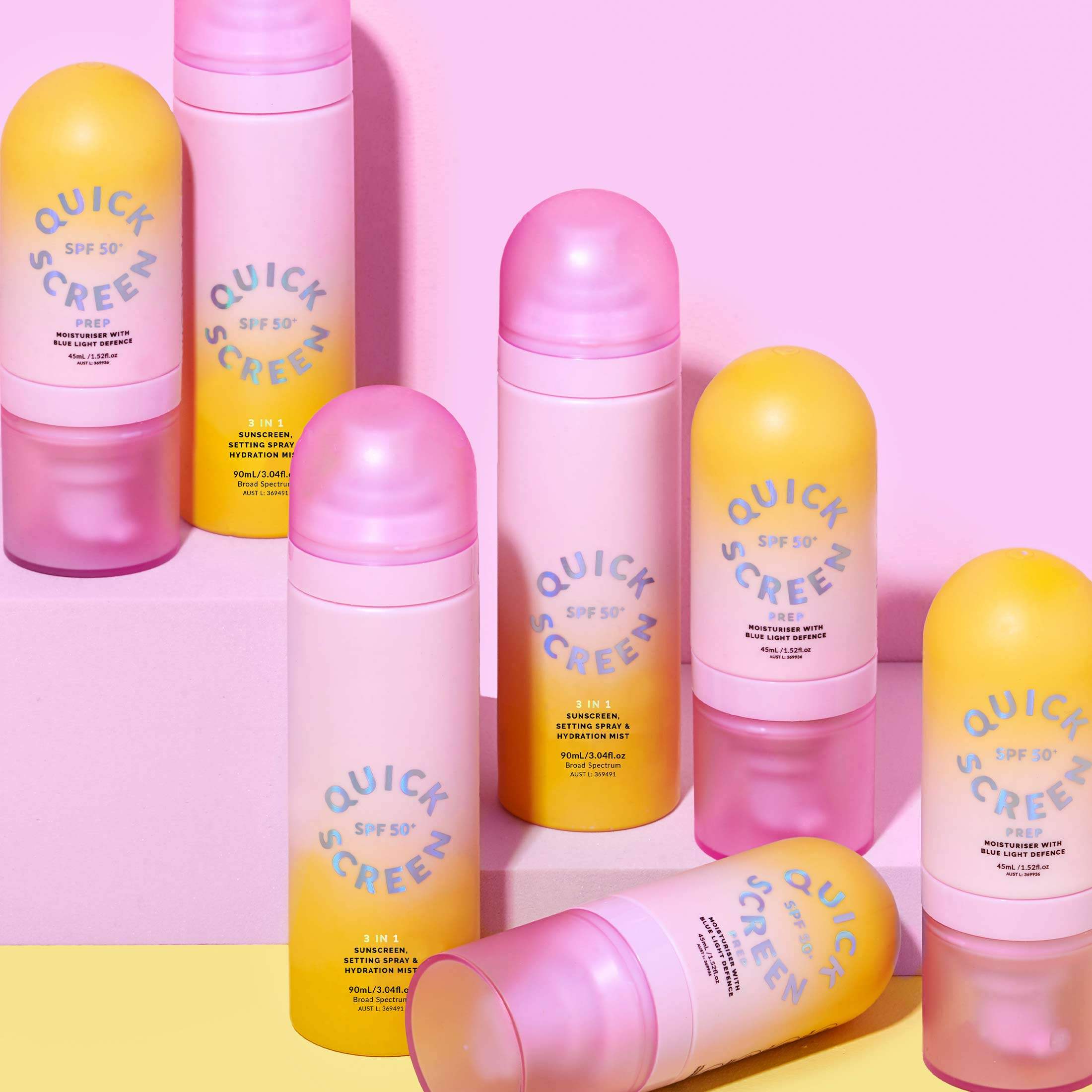 SPF 50+ Prep Moisturiser with Blue Light Defence - - Quick Flick