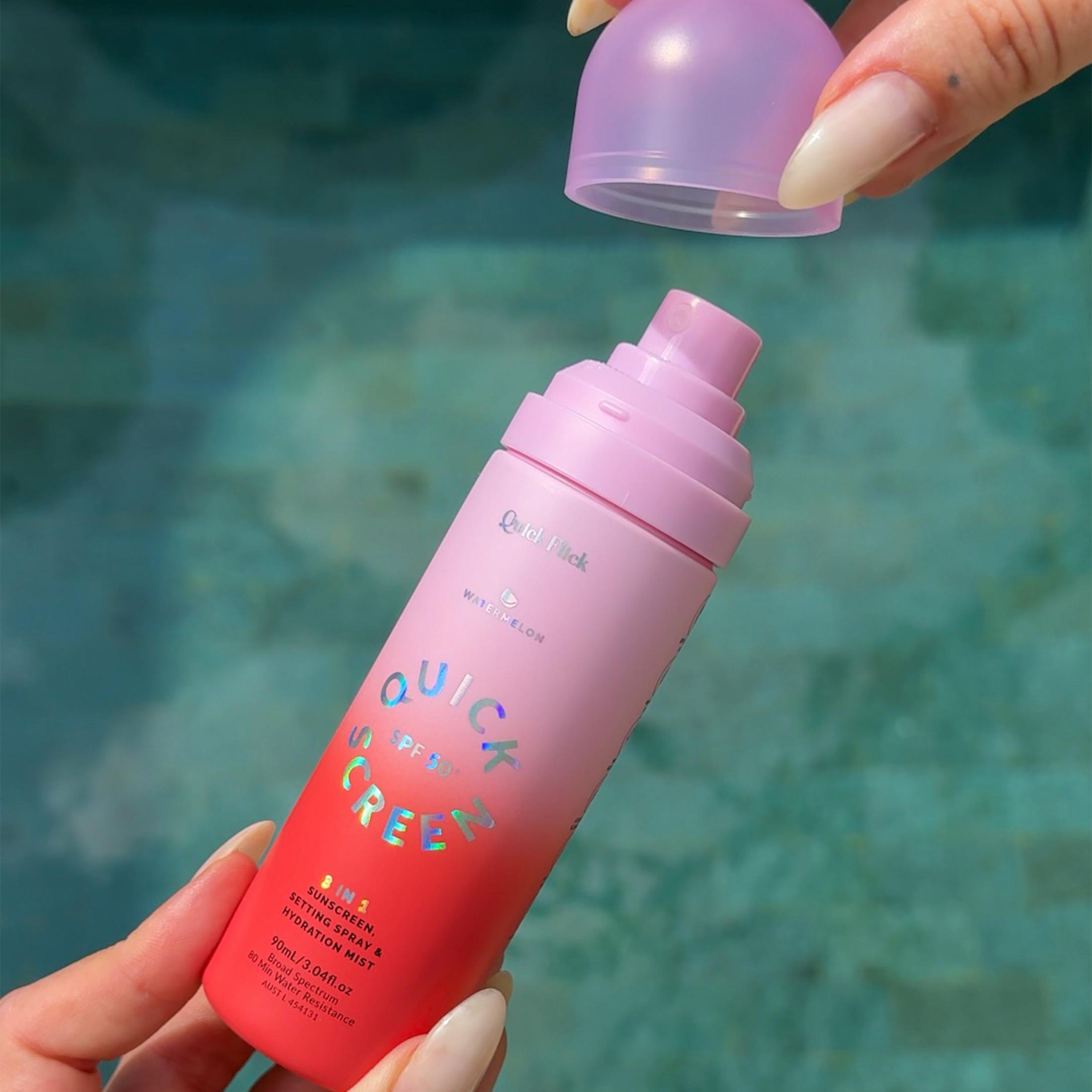 SPF50+ 3 in 1 Sunscreen, Setting Spray & Hydration Mist