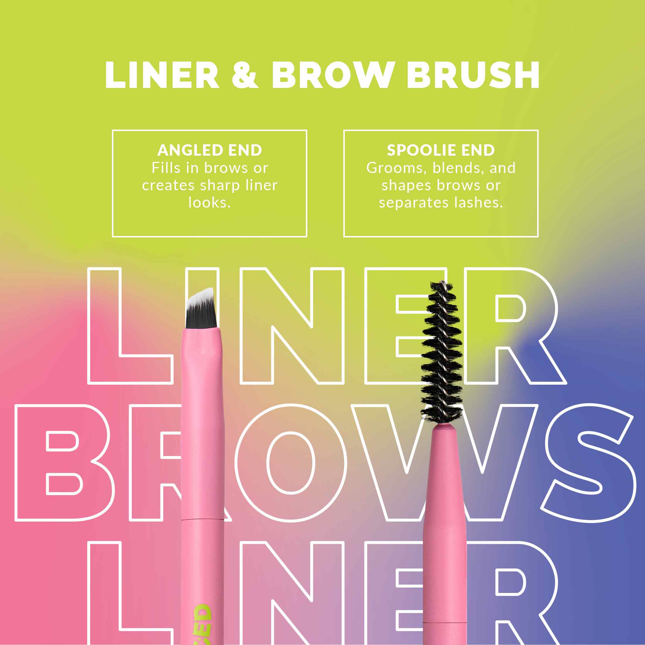 Double Sided Liner and Brow Brush