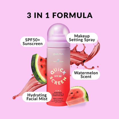 SPF50+ 3 in 1 Sunscreen, Setting Spray &amp; Hydration Mist