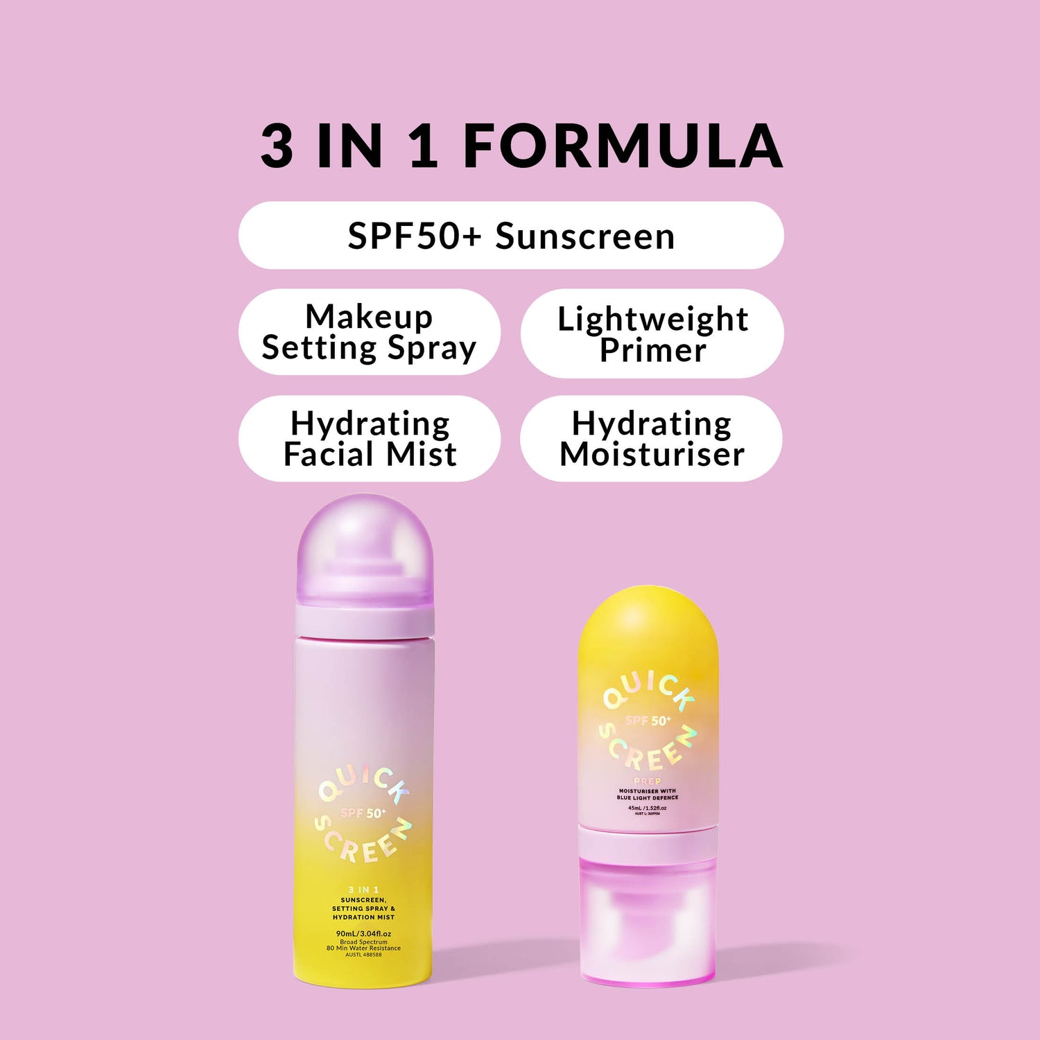 SPF 50+ Prep &amp; Set Bundle