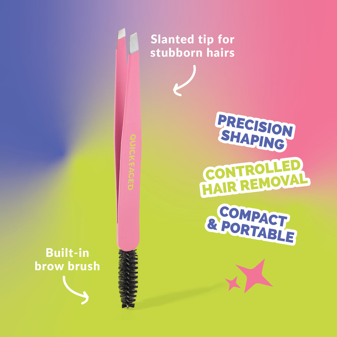 2 in 1 Precision Tweezers &amp; Brush