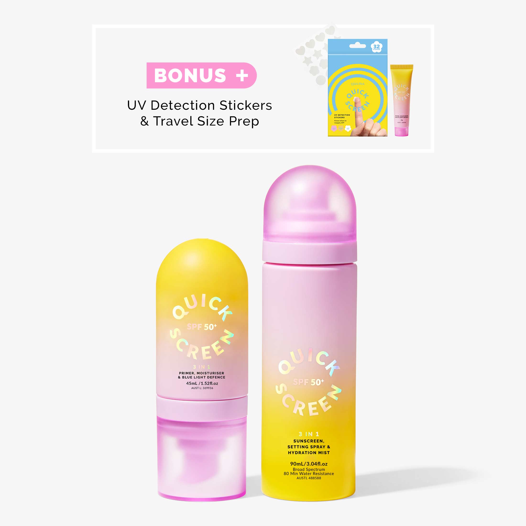 SPF 50+ Prep &amp; Set Bundle