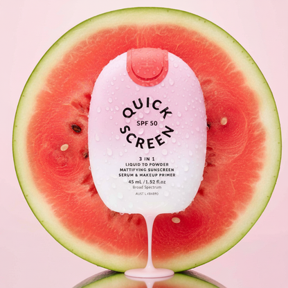 SPF50 Liquid to Powder Mattifying Serum &amp; Primer - Watermelon