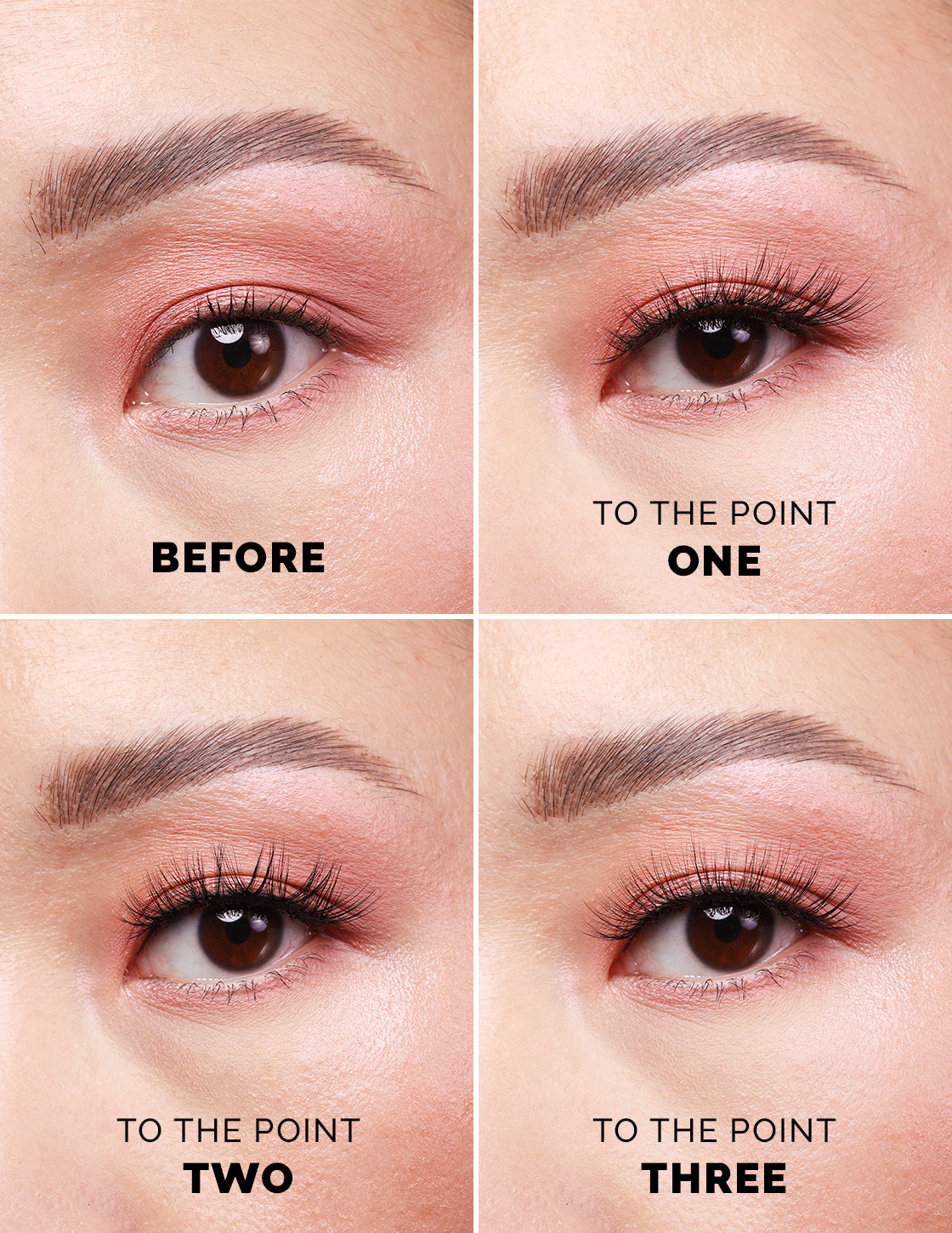 To The Point False Lashes / 3 Sizes