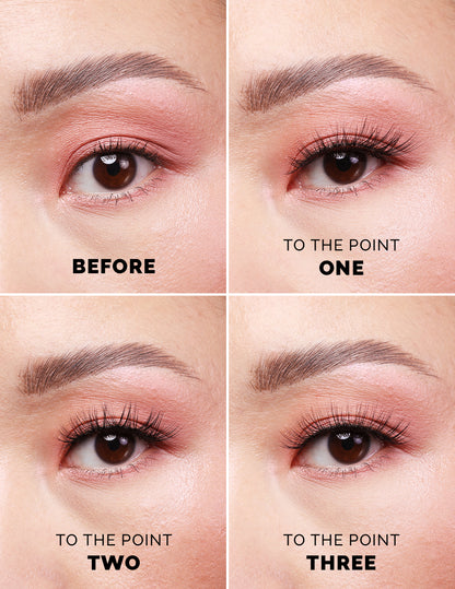 To The Point False Lashes / 3 Sizes